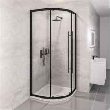 800mm Quadrant Shower Enclosure with Black Frames